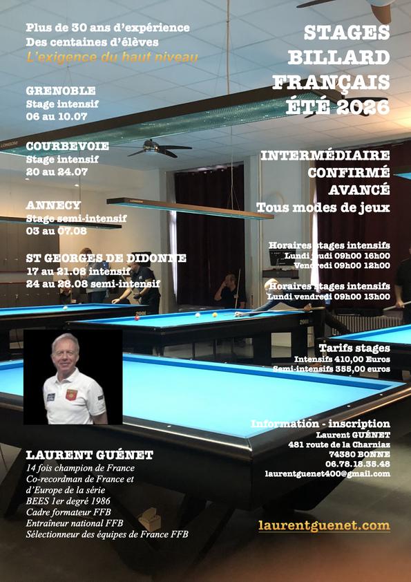 affiche stage été 2026
